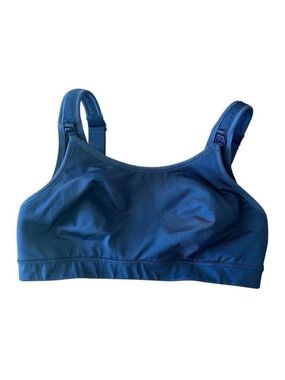 GapFit Womens S Maternity Nursing Sports Bra Medium Impact True Indigo